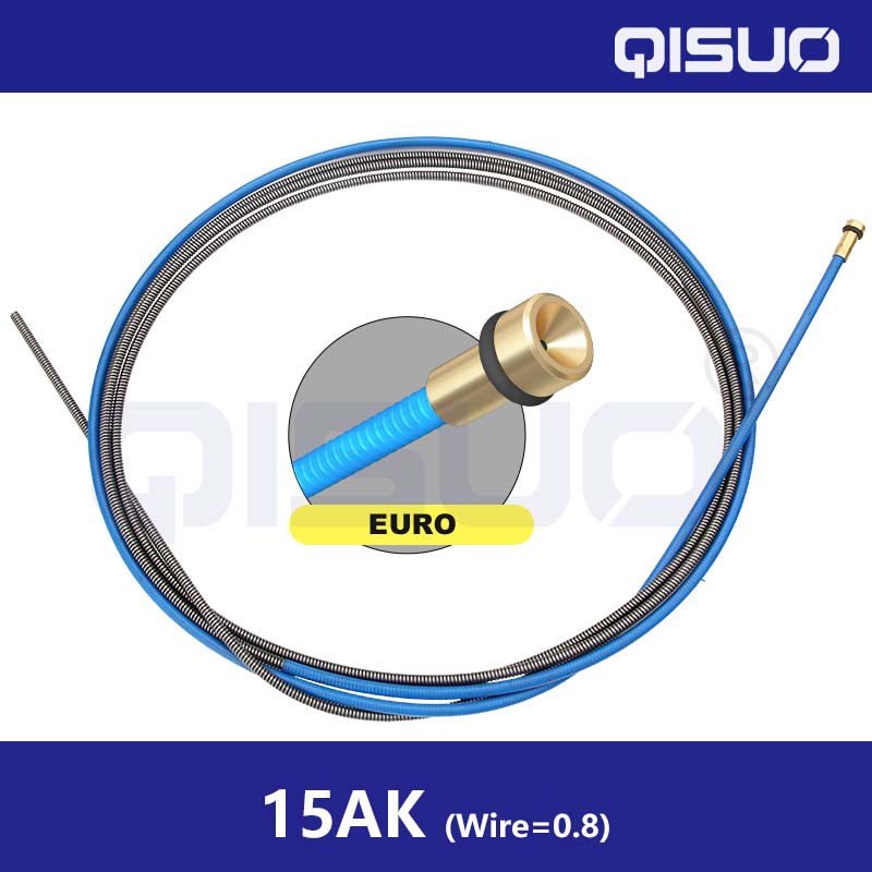 MIG Euro Steel Wire Liner Red Blue Copper Liners 1.0mm 1.2mm for Binzel Style MIG/Mag/CO2 Welding Gas Torch 24kd 36kd