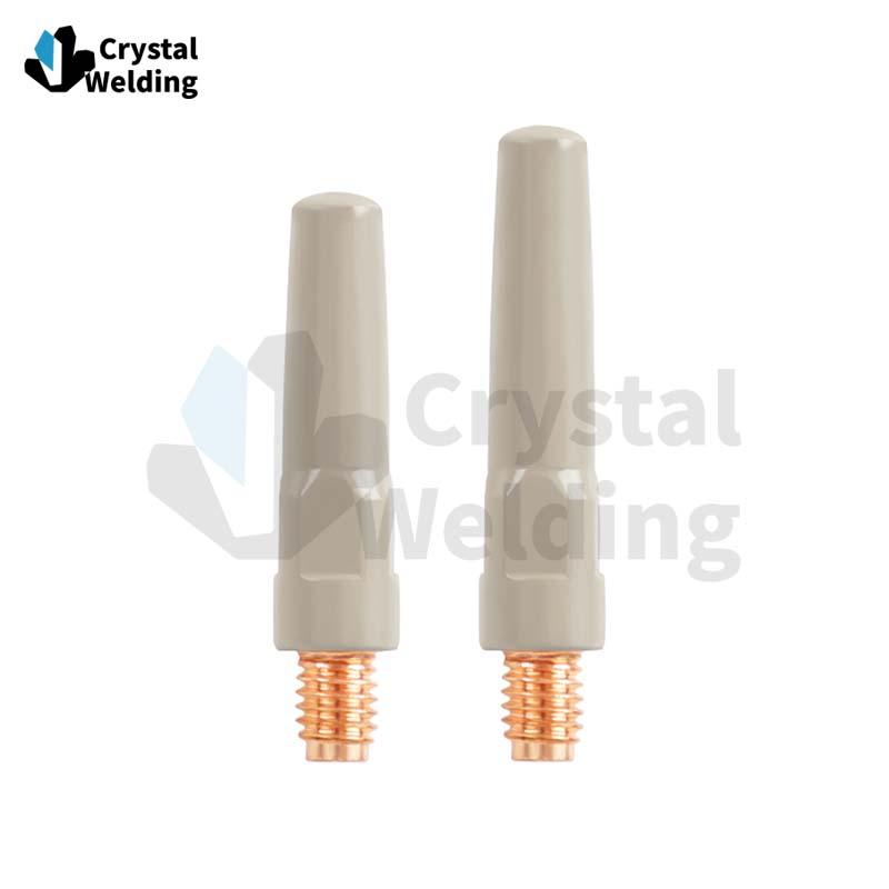 Two Protected Torch Consumable CuCrZr/Copper Coated Tip Non-stick Welding Slag Coated Nozzle for Matsushita