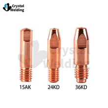Load image into Gallery viewer, 24KD Contact Tips Nozzle Holder One Neck MIG Torch Gun Euro Style MIG Mag Welding Torch Consumables 0.9mm 1.0mm Tip