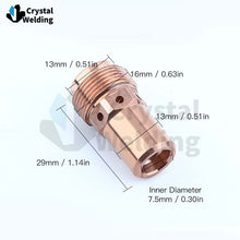 Load image into Gallery viewer, Welding Accessories Set, Nozzle, Swirl Ring, Contact Tip, Contact Tip Holder, Suitable for Fronius Robot RA280 Welding Gun
