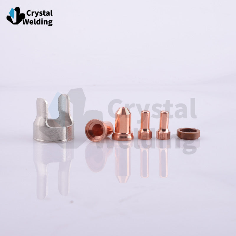 Plasma Cutting Consumables Kit PT-80 IPT-80 PTM-80 PT80 Electrode Tip Nozzle Swirl Ring Torch