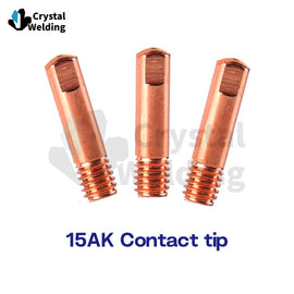 15AK Contact Tips Nozzle Holder One Neck MIG Torch Gun Euro Style MIG Mag Welding Torch Consumables 0.9mm 1.0mm Tip