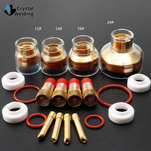 Load image into Gallery viewer, CHAMPAGNE CLEAR Nozzle 54NQCN KITS WP9/20 WP17/18/26 4GL332 Gas lens collet body