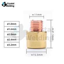 Load image into Gallery viewer, 45V TIG Torch Welding Gas Lens18GL32 18GL18 18GL53 18GL36 Stubby Gas Lens Collet Body for TIG WP18-SC