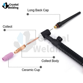 TIG Welding Torch Wp17welder Torch 140A 150-AMP Air Cooled Sr-17V TIG Welder Gun with Europe Plug