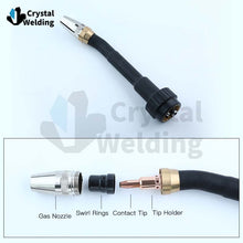 Load image into Gallery viewer, Welding Accessories Set, Nozzle, Swirl Ring, Contact Tip, Contact Tip Holder, Suitable for Fronius Robot RA280 Welding Gun