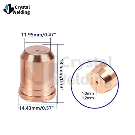 Plasma Electrode Pr0117 Nozzle Tip 1.0mm / 1.2mm for Trafimet S105 Torch