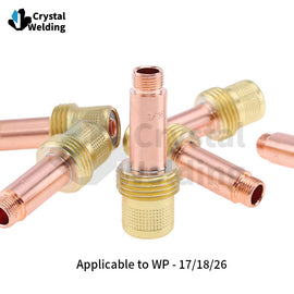 TIG Welding Torch Medium Gas Lens Collets Body 45V26 2.4mm 45V27 3.2mm 45V28 4.0mm For WP17 WP18 WP26 Welding Torch Accessories
