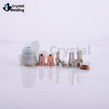 Load image into Gallery viewer, Plasma Cutting Contact Nozzle Electrode 0.9mm 0.035′′ Tip Current Ring Bracket Protection Cap for PT-60 Ipt60 PT60 Ipt-40 Torch Plasma Tip 1.0mm 1.1mm