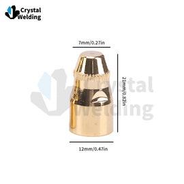 P-80 Gas Plasma Cutting Electrode P80 Copper Surface gilding Cutter Accessories Parts Plasma cutting spare parts