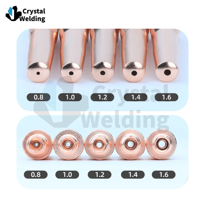 Copper MIG WELDING CONTACT TIP M6 45mm 45mm 0.8/1.0/1.21.4/1.6mm for 200A 350A 500A Torch