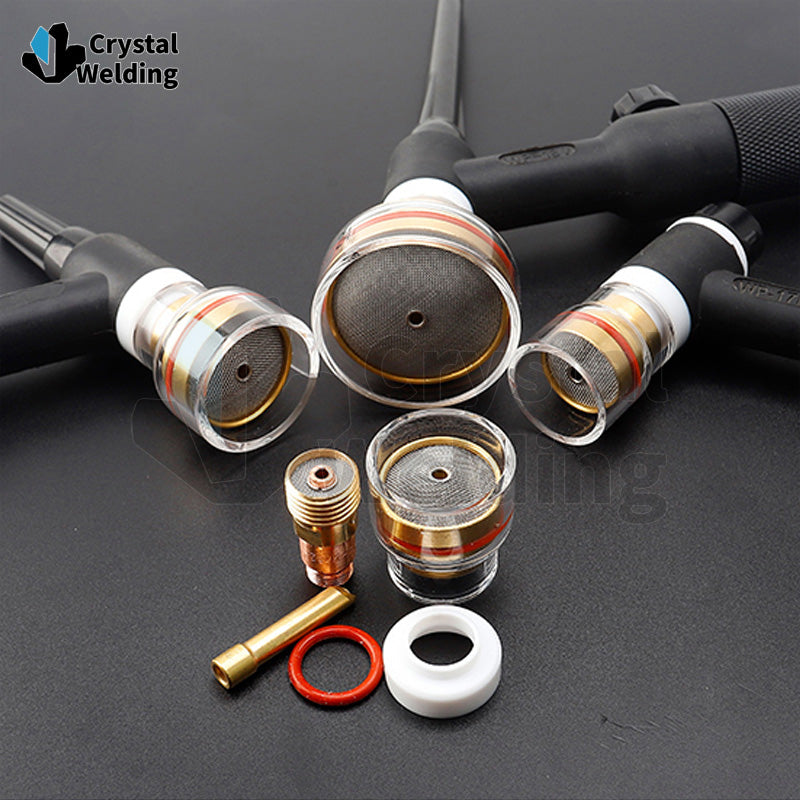 CHAMPAGNE CLEAR Nozzle 54NQCN KITS WP9/20 WP17/18/26 4GL332 Gas lens collet body