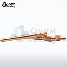 Load image into Gallery viewer, M6 70mm Extended Tips Nozzle for Robot CuCrZr Copper Long Wire Feed MIG Welding Protective 350A Special Conductive Reducer