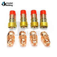 Load image into Gallery viewer, 49PCS TIG welding gun accessories WP-17/18/26 long back cap short back cap gas lens collet Ceramic nozzle