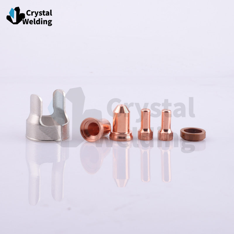 Plasma Cutting Consumables Kit PT-80 IPT-80 PTM-80 PT80 Electrode Tip Nozzle Swirl Ring Torch