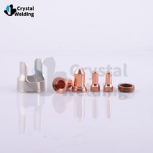 Load image into Gallery viewer, Plasma Cutting Consumables Kit PT-80 IPT-80 PTM-80 PT80 Electrode Tip Nozzle Swirl Ring Torch