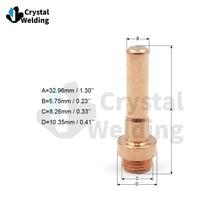 Load image into Gallery viewer, Plasma Cutting Torch CB70 Parts Consumables electrode nozzle Tip for Trafimet CB-70 Torch