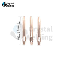 Load image into Gallery viewer, M6 70mm Extended Tips Nozzle for Robot CuCrZr Copper Long Wire Feed MIG Welding Protective 350A Special Conductive Reducer