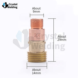 TIG Collect Body Gas Lens 1.0/1.6/2.4/3.2MM For WP17 WP18 WP26 TIG Welding Torch/Welder Gun