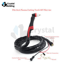 Original Black Wolf P80 Plasma Cutting Torch Lgk100A Welding Gun for Hand Use 20m