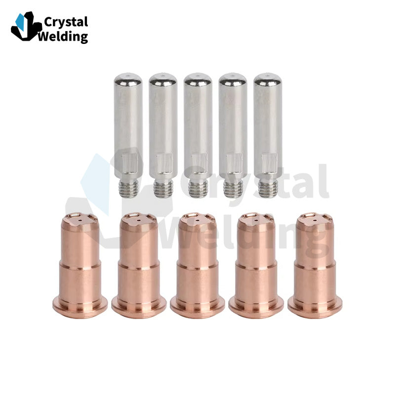 S45 Extended Nozzle and Electrode Plasma Torch Consumables Compatible with S45 PD0103 Nozzle PR0106 Nozzle Tips