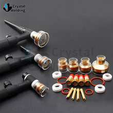 Load image into Gallery viewer, CHAMPAGNE CLEAR Nozzle 54NQCN KITS WP9/20 WP17/18/26 4GL332 Gas lens collet body