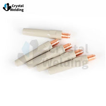 Load image into Gallery viewer, Two Protected Torch Consumable CuCrZr/Copper Coated Tip Non-stick Welding Slag Coated Nozzle for Matsushita