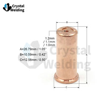 Load image into Gallery viewer, Plasma Cutting Torch CB70 Parts Consumables electrode nozzle Tip for Trafimet CB-70 Torch