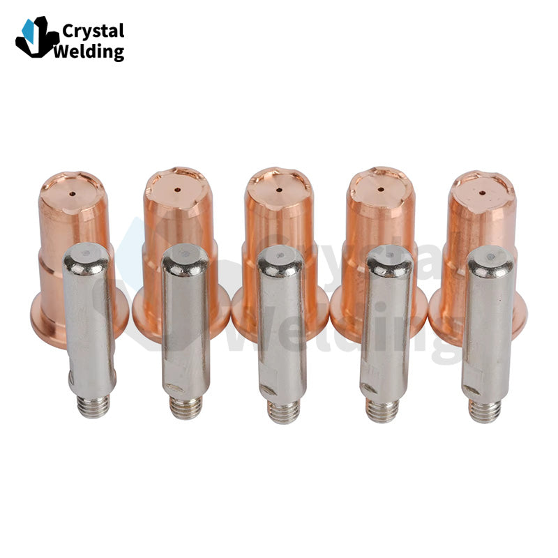 S45 Extended Nozzle and Electrode Plasma Torch Consumables Compatible with S45 PD0103 Nozzle PR0106 Nozzle Tips
