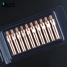 Load image into Gallery viewer, Copper MIG WELDING CONTACT TIP M6 45mm 45mm 0.8/1.0/1.21.4/1.6mm for 200A 350A 500A Torch