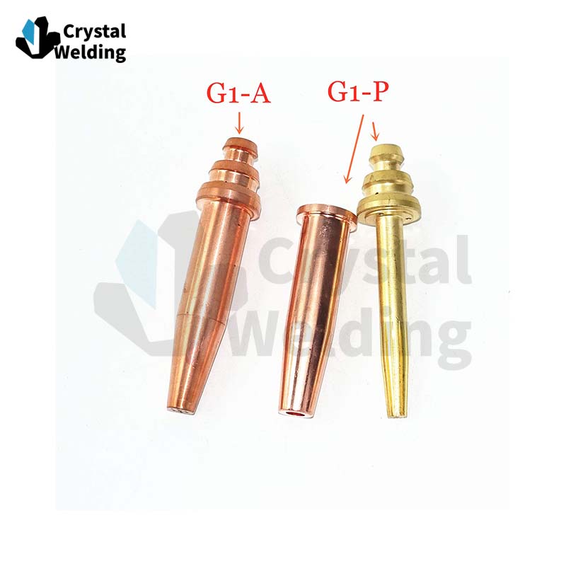 Gas Cutting Nozzles, G1-A/G1-P Tips Optional, for Oxygen Acetylene/Propane Torches, Gas Cutting Machine Accessories