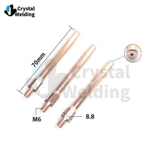 Load image into Gallery viewer, M6 70mm Extended Tips Nozzle for Robot CuCrZr Copper Long Wire Feed MIG Welding Protective 350A Special Conductive Reducer