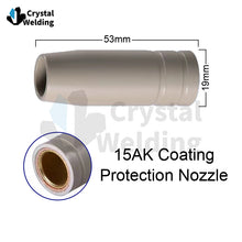 Load image into Gallery viewer, 14AK-15AK Coating Gas Nozzle Euro Style Mig Welding Gun Tip Nozzle Shield Cup For Mb 14ak 15ak
