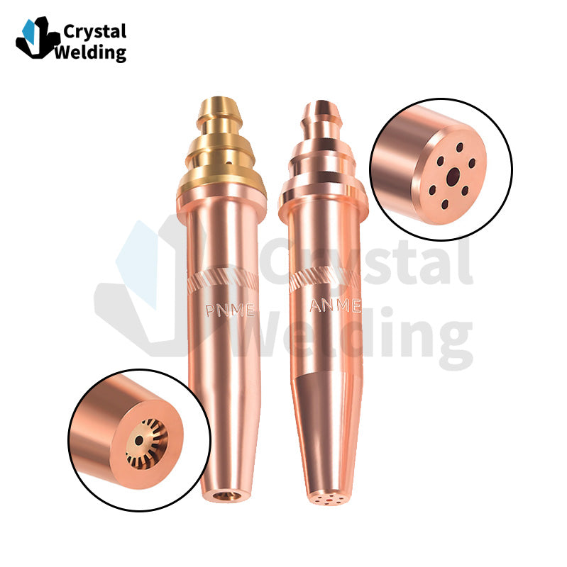 ANME-G02 Acetylene & PNME-G03 Propane Cutting Nozzle, Full Copper Tips (1/32, 3/64, 1/16, 1/8)