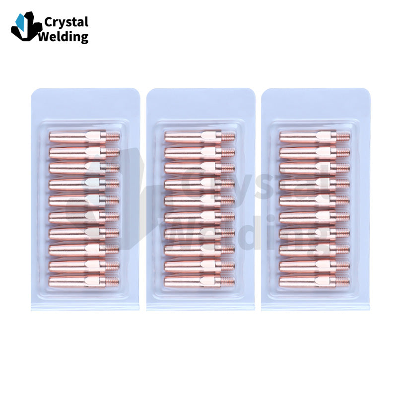 Copper MIG WELDING CONTACT TIP M6 45mm 45mm 0.8/1.0/1.21.4/1.6mm for 200A 350A 500A Torch