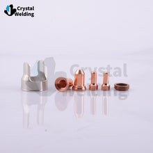 Load image into Gallery viewer, Plasma Cutting Consumables Kit PT-80 IPT-80 PTM-80 PT80 Electrode Tip Nozzle Swirl Ring Torch
