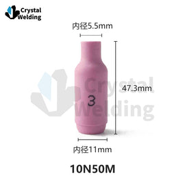 TIG WELDING ACCESSCORIES 10N series 10N48 10N47 10N46 ceramic nozzle For WP-18/17/26