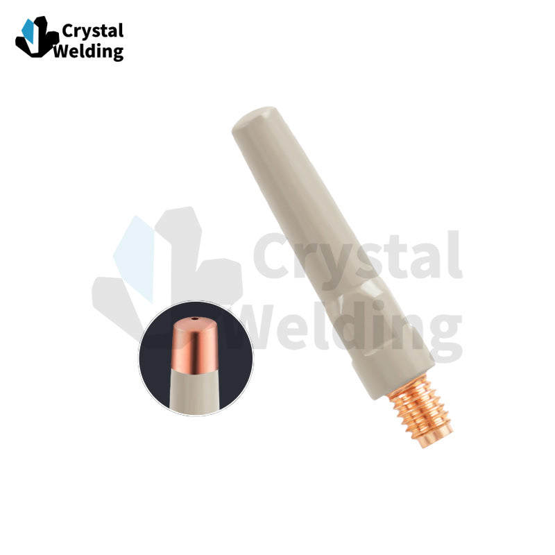 Two Protected Torch Consumable CuCrZr/Copper Coated Tip Non-stick Welding Slag Coated Nozzle for Matsushita