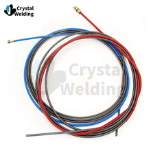 Load image into Gallery viewer, MIG Euro Steel Wire Liner Red Blue Copper Liners 1.0mm 1.2mm for Binzel Style MIG/Mag/CO2 Welding Gas Torch 24kd 36kd