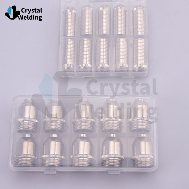 SG130 Nozzle & Electrode Silver Brass Plasma Cutting Replacement Consumable