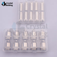 Load image into Gallery viewer, SG130 Nozzle &amp; Electrode Silver Brass Plasma Cutting Replacement Consumable
